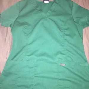 Green Sandibel scrub top and bottoms